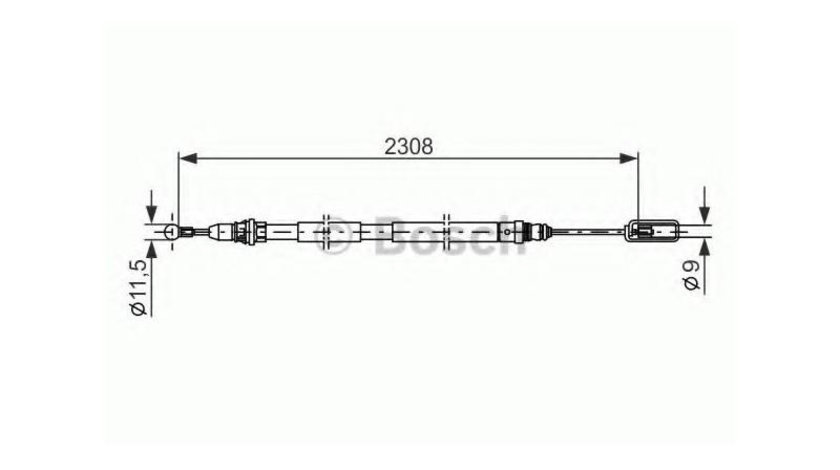 Cablu frana Citroen C8 (EA_, EB_) 2002-2016 #2 1400310180