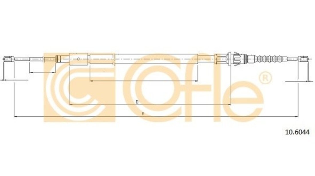 Cablu Frana De Mana Cofle Citroen C4 1 2004-2013 10.6044