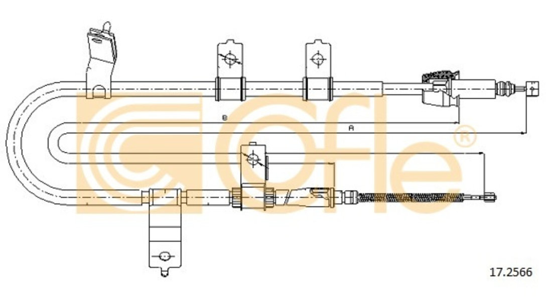 Cablu Frana De Mana Cofle Hyundai Santa Fe 1 2000-2006 17.2566