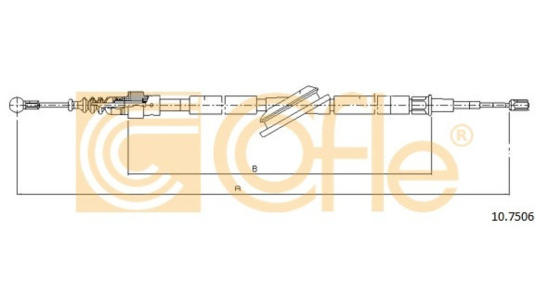 Cablu Frana De Mana Cofle Skoda Octavia 1 1996-2010 10.7506