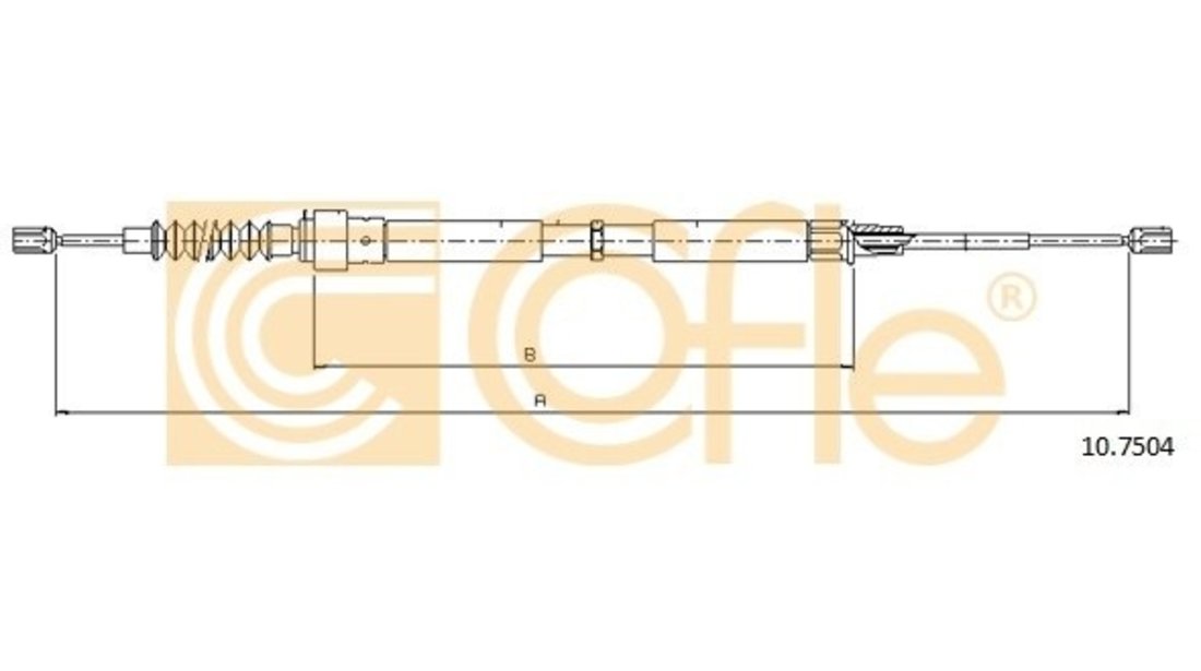 Cablu Frana De Mana Cofle Volkswagen Golf 4 1997-2005 10.7504