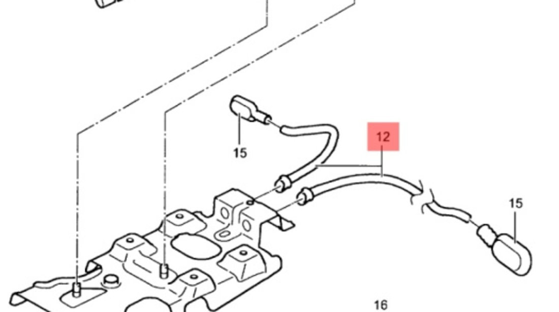 Cablu frana de mana SKODA FABIA (6Y2) [ 1999 - 2008 ] OEM 6Q0711952B 6Q0 711 952 B