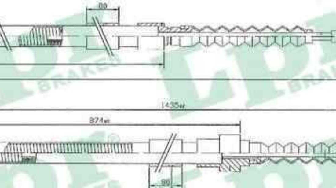 Cablu, frana de parcare AUDI 100 (44, 44Q, C3) ADRIAUTO AD030212