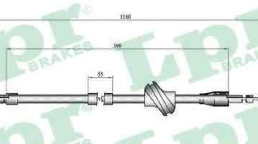 Cablu, frana de parcare AUDI 80 (81, 85, B2) ADRIAUTO AD030213