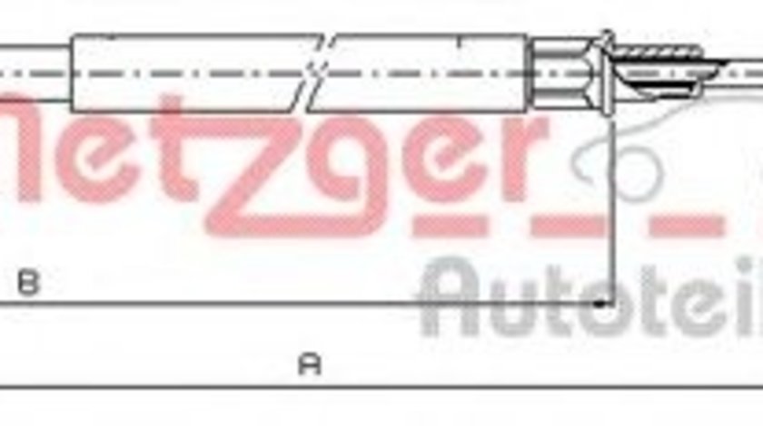 Cablu, frana de parcare AUDI A3 (8P1) (2003 - 2012) METZGER 10.7509 piesa NOUA