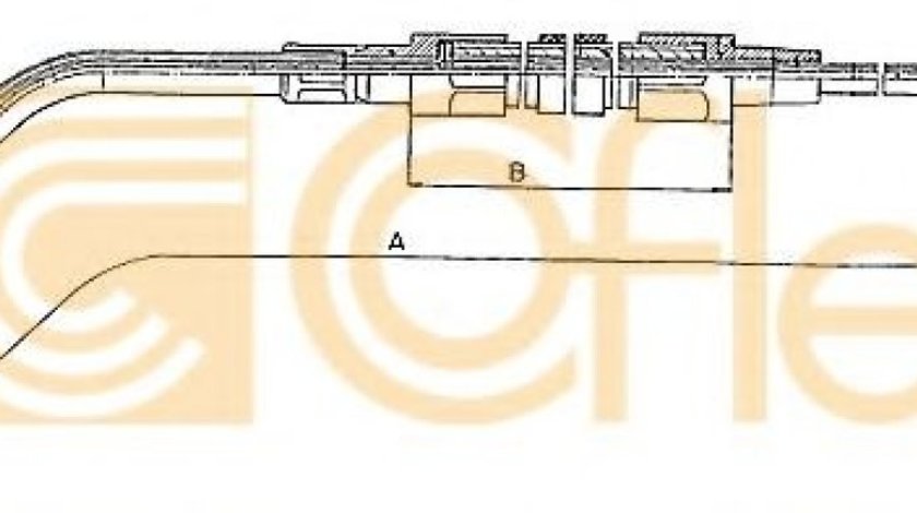 Cablu, frana de parcare BMW Seria 3 (E36) (1990 - 1998) COFLE 10.4132 piesa NOUA