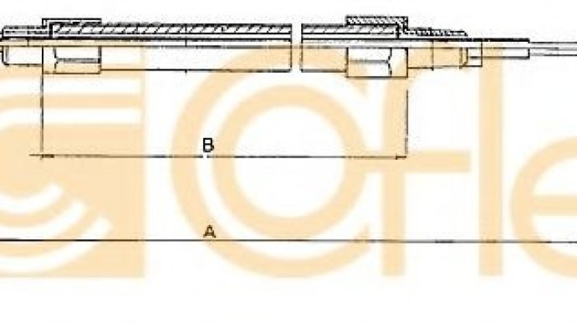 Cablu, frana de parcare BMW Seria 3 (E36) (1990 - 1998) COFLE 10.4131 piesa NOUA