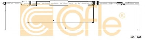Cablu, frana de parcare BMW Seria 3 (E46) (1998 - 2005) COFLE 10.4136 piesa NOUA