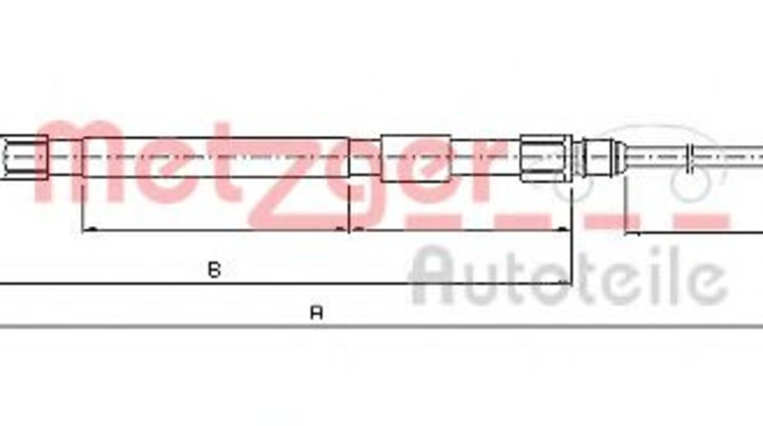 Cablu, frana de parcare BMW Seria 3 Touring (F31) (2011 - 2016) METZGER 10.4233 piesa NOUA