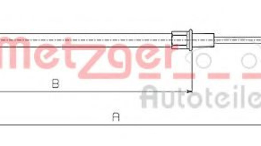 Cablu, frana de parcare BMW Seria 5 (E39) (1995 - 2003) METZGER 10.4154 piesa NOUA