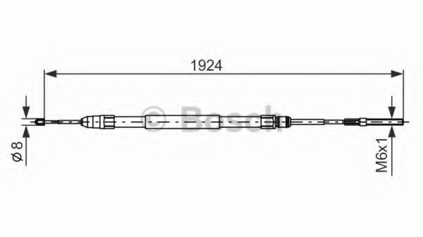 Cablu, frana de parcare BMW Seria 5 (E39) (1995 - 2003) BOSCH 1 987 477 693 piesa NOUA