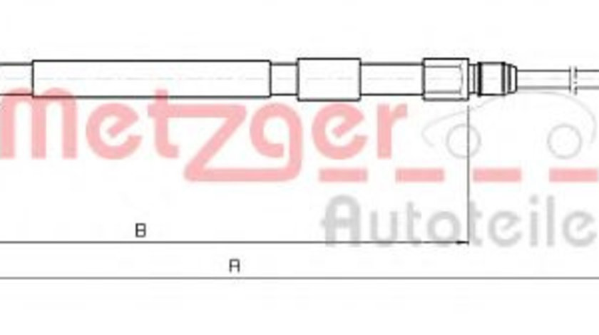 Cablu, frana de parcare BMW Seria 5 (E60) (2003 - 2010) METZGER 10.4157 piesa NOUA