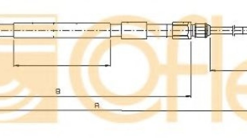 Cablu, frana de parcare BMW Seria 5 (E60) (2003 - 2010) COFLE 10.4158 piesa NOUA