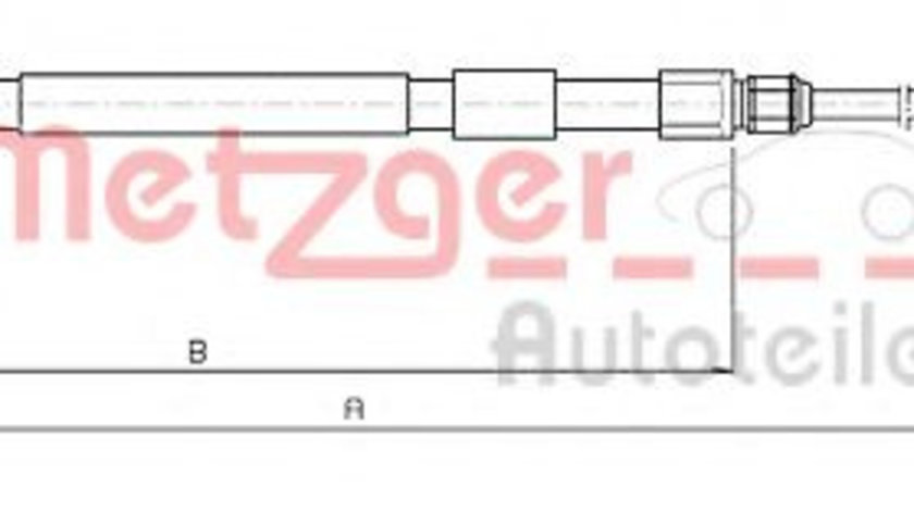 Cablu, frana de parcare BMW Seria 5 Touring (E61) (2004 - 2010) METZGER 10.4158 piesa NOUA