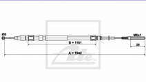 Cablu, frana de parcare BMW X5 (E53) (2000 - 2006)...