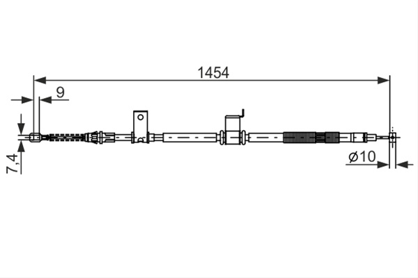 Cablu, Frana De Parcare Bosch Chevrolet 1 987 482 294