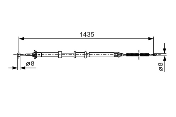 Cablu, Frana De Parcare Bosch Fiat 1 987 477 926