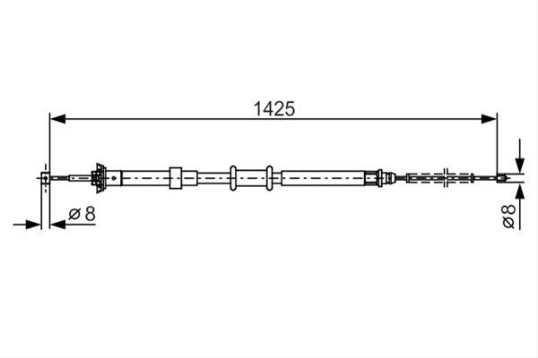 Cablu, Frana De Parcare Bosch Fiat 1 987 482 200
