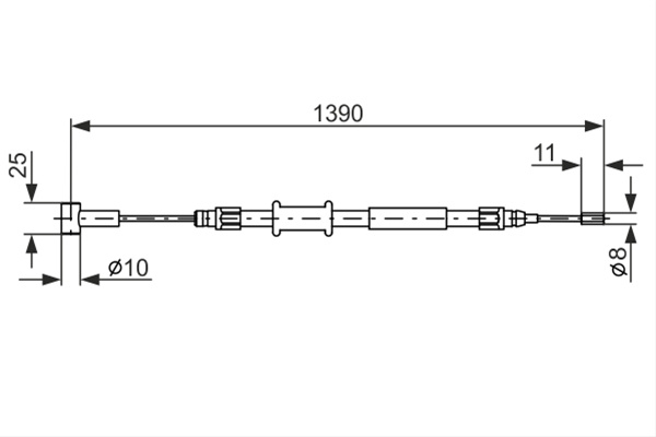 Cablu, Frana De Parcare Bosch Fiat 1 987 482 213