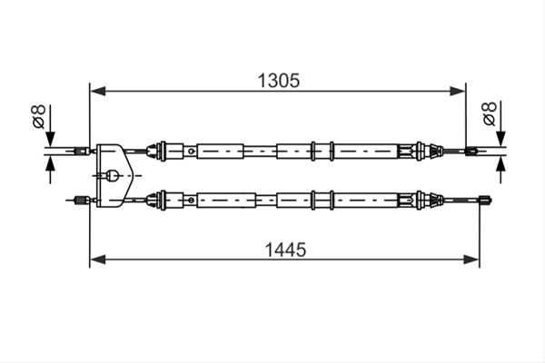 Cablu, Frana De Parcare Bosch Ford 1 987 477 732
