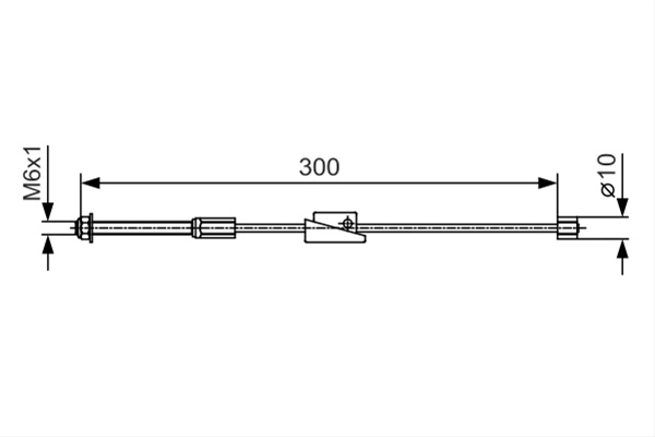 Cablu, Frana De Parcare Bosch Ford 1 987 482 132