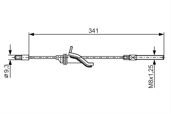 Cablu, Frana De Parcare Bosch Ford 1 987 482 188