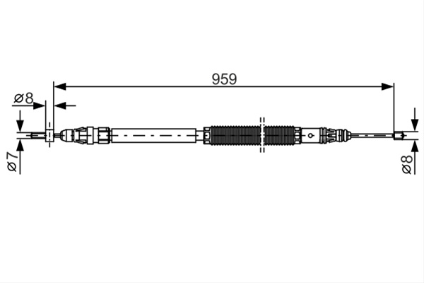 Cablu, Frana De Parcare Bosch Peugeot 1 987 482 001