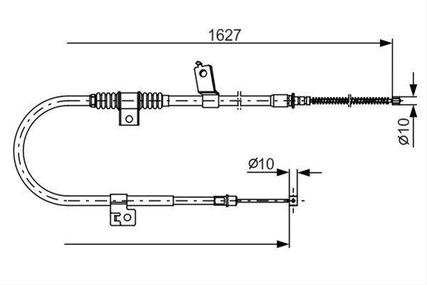 Cablu, Frana De Parcare Bosch Peugeot 1 987 482 274