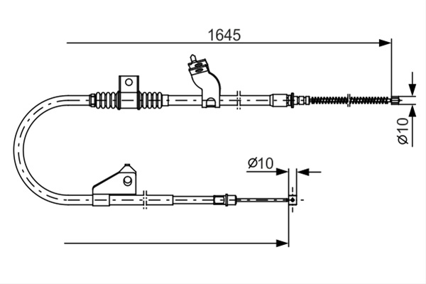 Cablu, Frana De Parcare Bosch Peugeot 1 987 482 275
