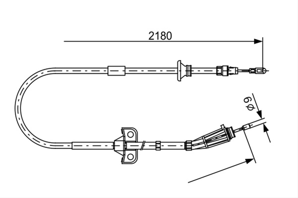 Cablu, Frana De Parcare Bosch Volvo 1 987 477 248