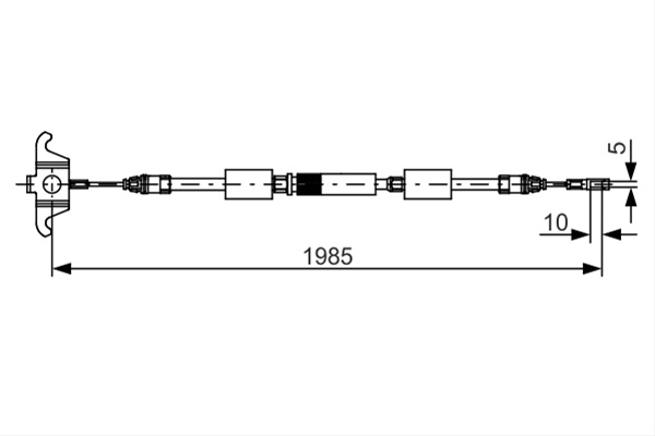 Cablu, Frana De Parcare Bosch Volvo 1 987 482 128