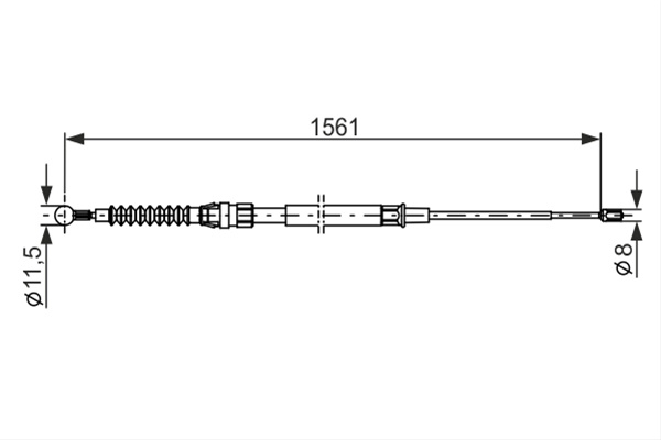Cablu, Frana De Parcare Bosch Vw 1 987 482 264