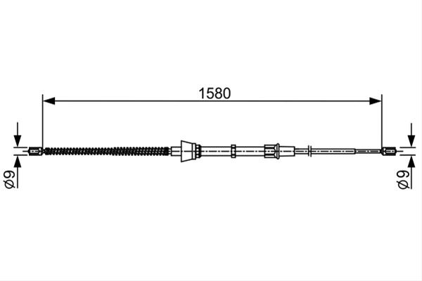 Cablu, Frana De Parcare Bosch Vw 1 987 482 446