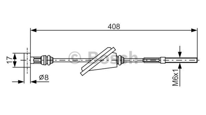 Cablu, frana de parcare centru (1987477794 BOSCH) TOYOTA