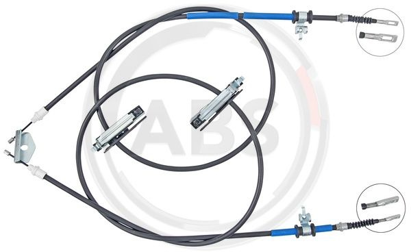 Cablu, frana de parcare centru (K14061 ABS) FORD