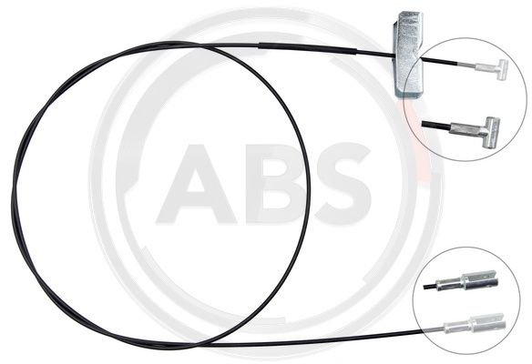 Cablu, frana de parcare centru (K17244 ABS) NISSAN,OPEL,RENAULT,VAUXHALL