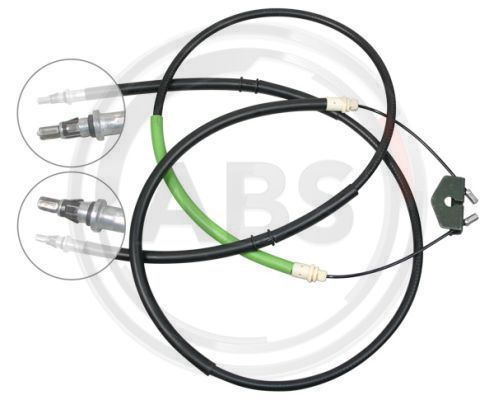 Cablu, frana de parcare centru (K17402 ABS) FORD,MAZDA