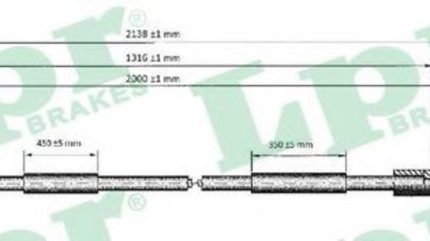 Cablu, frana de parcare CITROEN C4 Limuzina (2006 - 2016) LPR C0621B piesa NOUA