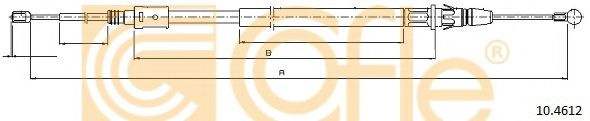 Cablu, frana de parcare CITROEN C5 III (RD) (2008 - 2016) COFLE 10.4612 piesa NOUA