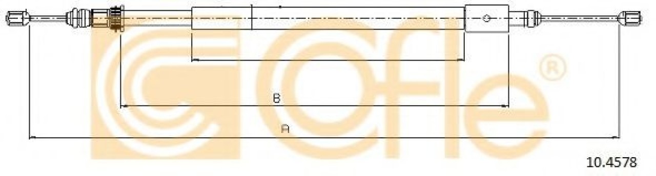 Cablu, frana de parcare CITROEN XSARA Estate (N2) (1997 - 2010) COFLE 10.4578 piesa NOUA