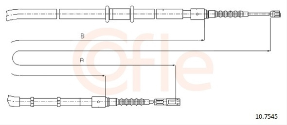 Cablu, Frana De Parcare Cofle Audi 10.7545
