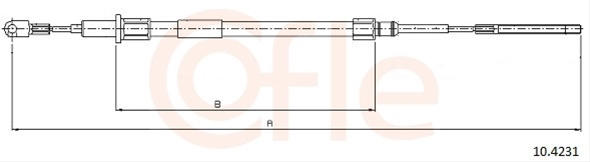 Cablu, Frana De Parcare Cofle Bmw 10.4231