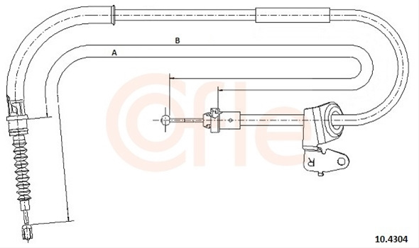 Cablu, Frana De Parcare Cofle Bmw 10.4304