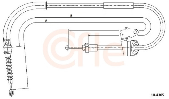 Cablu, Frana De Parcare Cofle Bmw 10.4305