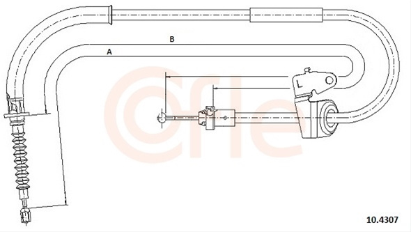 Cablu, Frana De Parcare Cofle Bmw 10.4307