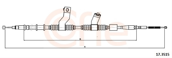 Cablu, Frana De Parcare Cofle Chevrolet 17.3515