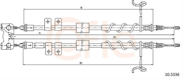 Cablu, Frana De Parcare Cofle Ford 10.5336