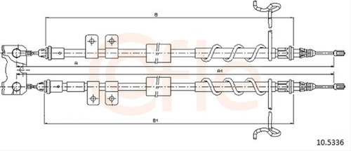 Cablu, Frana De Parcare Cofle Ford 10.5336
