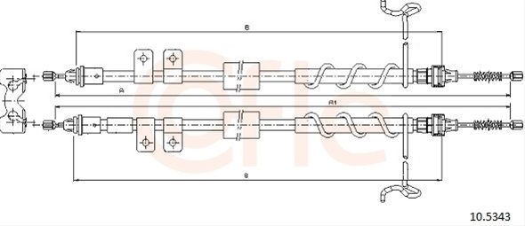 Cablu, Frana De Parcare Cofle Ford 10.5343