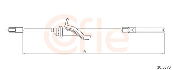 Cablu, Frana De Parcare Cofle Ford 10.5379